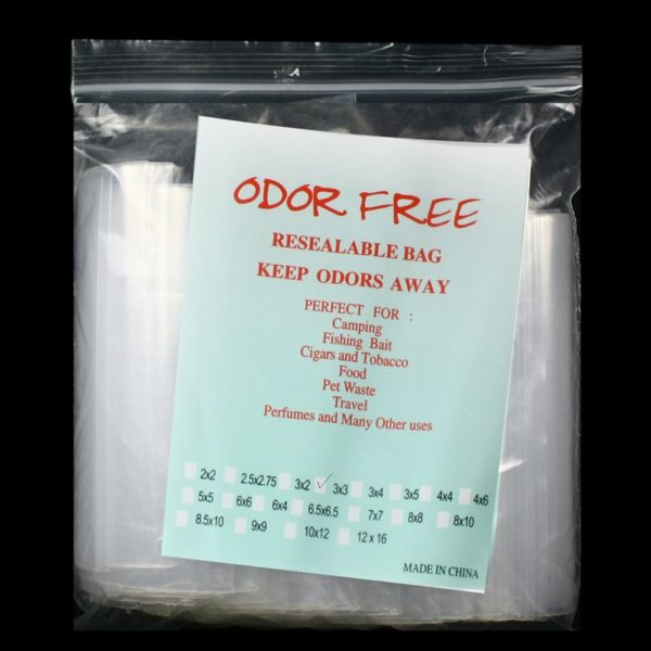3/3 Smell-Proof Bag 100ct