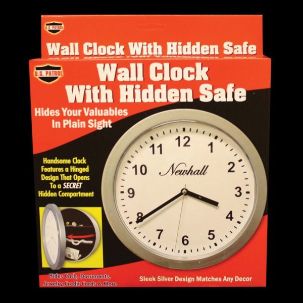 Wall Clock Hidden Safe