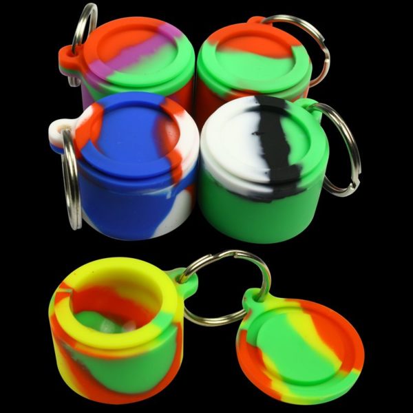 Keychain Silicone Wax Container