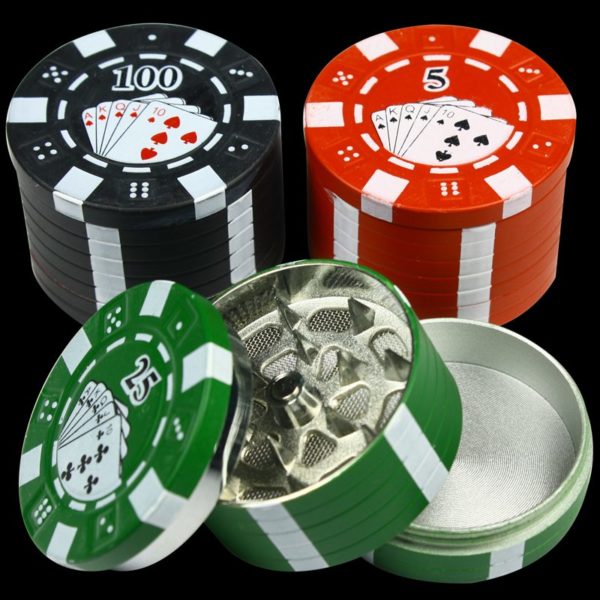 Poker Chip 3pc Grinder