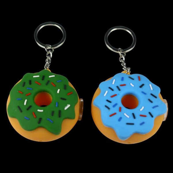 Silicone Donuts Key Chain Pipe