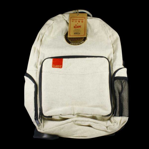 RAW Rolling Papers Burlap Backpack