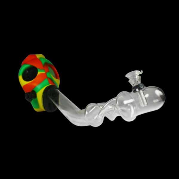Gas Mask Glass Water Pipe